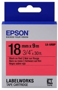TapeCartridgeEPSON18mm/9mPastelBlack/Red,LK5RBP,C53S655002