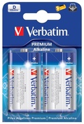VerbatimAlcalineBatteryD,2pcs