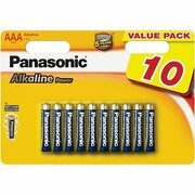Panasonic"ALKALINEPower"AAA,Blister*10,Alkaline,LR03REB/10BW