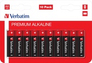 VerbatimAlcalineBatteryAA,10pcs,Blisterpack