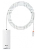 HUBUSBBaseusLiteUSBType-Cto4xUSB3.0,2m,WhiteWKQX030502
