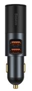 USBCarCharger-BaseusShareTogether,2xUSB(U+U+Lighter),120W,GrayCCBT-D0G