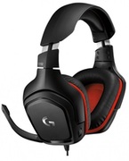 "GamingHeadsetLogitechG332Prodigy,50mmdrivers,20-20000Hz,39Ohm,107dB,280g.3.5mmBlack/Red.