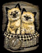 SEQUINARTFOIL-GOLDKITTENS