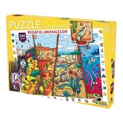 NorielPuzzle240piese-LumeaveselaRegatulanimalelor2017NORIEL