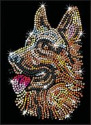 SEQUINARTBLUE-GERMANSHEPHERD