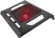 TrustGamingGXT220Kuzo,17.4"Gamingnotebookcoolingstandwithsilent,extra-largeandredilluminatedfan,Black