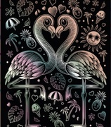 SEQUINARTFOIL-HOLOGRAPHICFLAMINGO