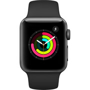 AppleWatchSeries338mmSmartwatch(GPSOnly,SpaceGrayAluminumCase,BlackSportBand)