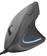 TrustVertoErgonomicWirelessMouse,Ergonomicverticaldesigntoreducearmandwriststrain,2.4GHz,Microreceiver,800/1200/1600dpi,2sidebutton,USB,Black