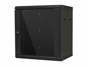 19"12UWallMountedcabinet,SN-RNK19"12U-06-06-ДС-2БГ,600?600х637,GlassDoor,Black