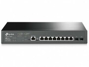 ".8-portGigabitManagedPoE+Switch,TP-LINK""T2500G-10MPS"",with2SFPSlots,steelcaseFeatures8PoE+portscompliantwith802.3af/at,116WtotalPoEpoweroutputandanarrayofPoEmanagementoptionsGigabitEthernetconnectionsonallports