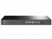"16-portGigabitSwitchTP-LINK""T1600G-18TS"",2xSFPexpansionslotGigabitEthernetconnectionsonallportsprovidefullspeedofdatatransferringL2+Feature——StaticRouting,helpsrouteinternaltrafficformoreefficientuseofnetworkresource