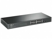 "16-portGigabitSwitchTP-LINK""T1600G-18TS"",2xSFPexpansionslotGigabitEthernetconnectionsonallportsprovidefullspeedofdatatransferringL2+Feature——StaticRouting,helpsrouteinternaltrafficformoreefficientuseofnetworkresource