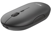 TrustPuckRechargeableBluetoothWirelessMouse,SilentClick,Bluetooth,2.4GHz,Nanoreceiver,800/1200/1600dbi,USB,Black