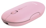 TrustPuckRechargeableBluetoothWirelessMouse,SilentClick,Bluetooth,2.4GHz,Nanoreceiver,800/1200/1600dbi,USB,Pink