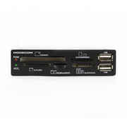 3.5"CardReaderInternalModecomCR-108BLACKwith2XUSB