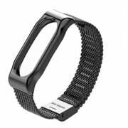 РемешокметаллическийXiaomiMiBand2Black14mm