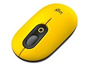 LogitechPOPMouseWirelessMousewithCustomizableEmoji,Multi-device,SilentTouch,SmartWheel,2Programmablebuttons,Blast/Yellow