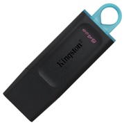 64GBUSB3.2FlashDriveKingstonDataTravelerExodia(DTX/64GB),Black,Plastic,ClassicCap