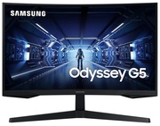 27"SAMSUNGOdysseyG5C27G54TQW,Black(Curved-VA2560x1440,FreeSync144Hz,1ms,250cd,DP+HDMI)