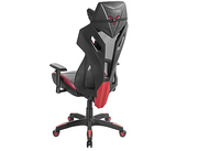 LumiGamingChairBackBreathableMechwithHeadrestCH06-8,Black/Red,HeightAdjustableArmrest,350mmNylonBase,60mmNylonCaster,100mmClass3GasLift,WeightCapacity150Kg