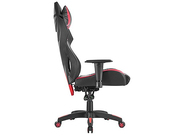 LumiGamingChairBackBreathableMechwithHeadrestCH06-8,Black/Red,HeightAdjustableArmrest,350mmNylonBase,60mmNylonCaster,100mmClass3GasLift,WeightCapacity150Kg
