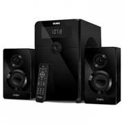 SVENMS-2250Black,2.1/50W+2x15WRMS,Bluetooth,FM-tuner,USB&SDcardInput,DigitalLEDdisplay,built-inclock,settheswitch-offtime,remotecontrol,allwooden