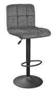 БарныйстулDecoSB-044VelvetDarkGrey+BlackLeg