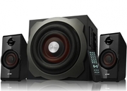 F&DA530U(Black,MP3/WMA-PlayerUSB/SD/MMC/MS,2x16WRMS(3"),20Wsubwoofer(6,5"),65-20kHz,75dB,Bass,Wooden-Subwoofer)RemoteControl