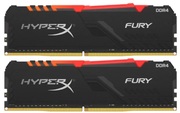 16GBDDR4-3200MHzKingstonHyperXFURYRGB(Kitof2x8GB)(HX432C16FB3AK2/16),CL16,1.35V,Black
