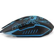 EsperanzaSCORPIOMX203,OpticalMouseforprofessionalgameplayers,6D,800/1200/1600/2400DPI,illuminated,braidedcable1.5m,USB,Blue