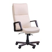 FotoliuBirouTexasExtraPieleNaturalaVanili