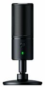 MicrophoneRAZERSeirenX/Condensermicrophonemadeforstreaming,Supercardioidpick-uppatterntoreducebackgroundnoise,Built-inshockmounttodampenvibrations,Mutebutton,Zero-latency3.5mmheadphonemonitoringport,CompatiblewithOpenBroa