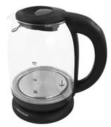 KettleESPERANZALOIREEKK027GlassBlackwithLEDlightandtemperaturecontroller,2200W,1,7l,Thekettlewillheatthewaterupto60°C,70°C,80°Cand90°C.Concealedheatingelement,360°swivelbase,autoshut-offafterboiling