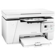 MFDHPLaserJetProM26A,Print,copy,scan,18ppm,USBPrints18pagesperminute(ppm)onA4-sizepaperFirstpageout(ready)Black:Asfastas9.0secDutycycle(monthly,A4)Upto5,000pagesRecommendedmonthlypagevolume100-1,000Connectivity:H