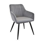 ScaunDC-1936Iris~Grey+Black