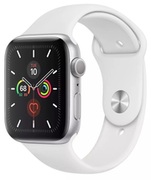 AppleWatch5,Silver,44mm,AluminiumCasewithWhiteSportBand,GPS(MWVD2)