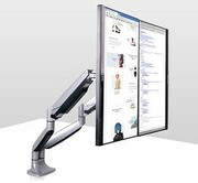 BrateckLDT10-C024AluminumInteractiveCounterbalanceMonitorArmfor2monitor,13"-32",+90°~-90°tilt;+90°~-90°swivel;180°rotate,VESA:75x75,100x100,ArmExtend:525mm,Clampthickness:10-85mm,Maxloadcapacity9Kg