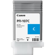 "InkCartridgeCanonPFI-107C,cyanCartridgeforplottersCanoniPF670/770,Cyan,(130ml)"