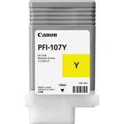"InkCartridgeCanonPFI-107Y,yellowCartridgeforplottersCanoniPF670/770,Yellow,(130ml)"