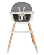FeedingchairKikkaBooNutriWoodGray
