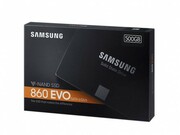 2.5"SATASSD500GBSamsung860EVO"MZ-76E500BW"[R/W:550/520MB/s,98KIOPS,MJX,V-NAND3bitMLC]