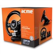 AcmeSTiRacingWheel,USB,DualVibration,Pedals