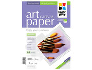 ColorWayArtCottonCanvasPhotoPaper,380g/m2,A4,5pack