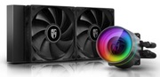 AIOLiquidCoolingDeepcoolCASTLE240EX(<32.1dBA,64.4CFM,2x120mm,RGBLED,1420g.)
