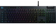 LogitechGamingMechanicalKeyboardG815LIGHTSYNCRGB,LowProfile,5DedicatedG-Keys,2xUSBports,USB,Black