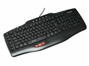 MARVO"KG760",GamingLightingKeyboard,120keys,5+3programmablekeys,6multimediakeys,26anti-gostingkeys,Rainbowcolorslight,USB,ENlayout,Black-Red