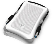2.5"SATAHDDExternalCase(USB3.0)SiliconPower"ArmorA30",White-Grey,Anti-Shock