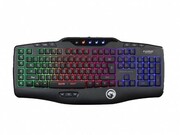 MARVO"KG760",GamingLightingKeyboard,120keys,5+3programmablekeys,6multimediakeys,26anti-gostingkeys,Rainbowcolorslight,USB,ENlayout,Black-Red